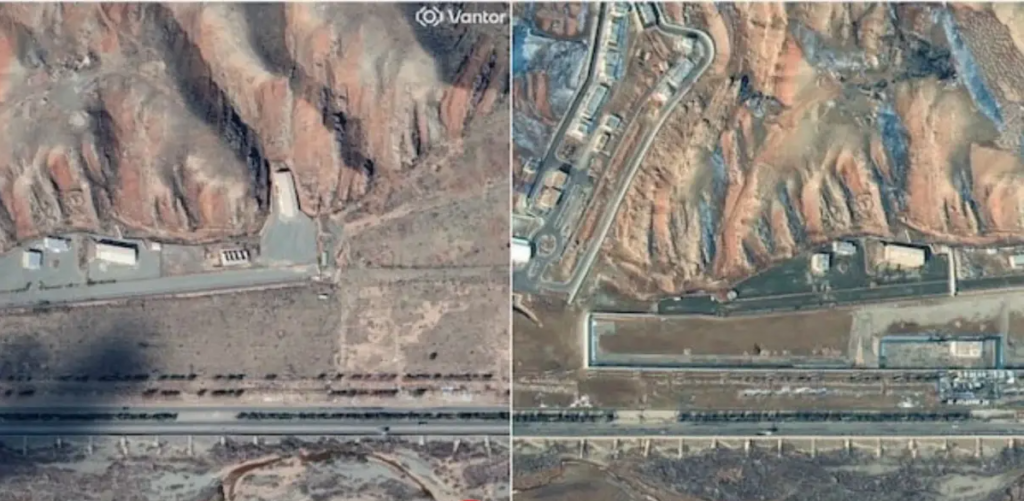 ภาพถ่ายดาวเทียมเผยอิหร่านเสริมฐานทัพนิวเคลียร์ใต้ดิน ตึงเครียดสหรัฐฯ