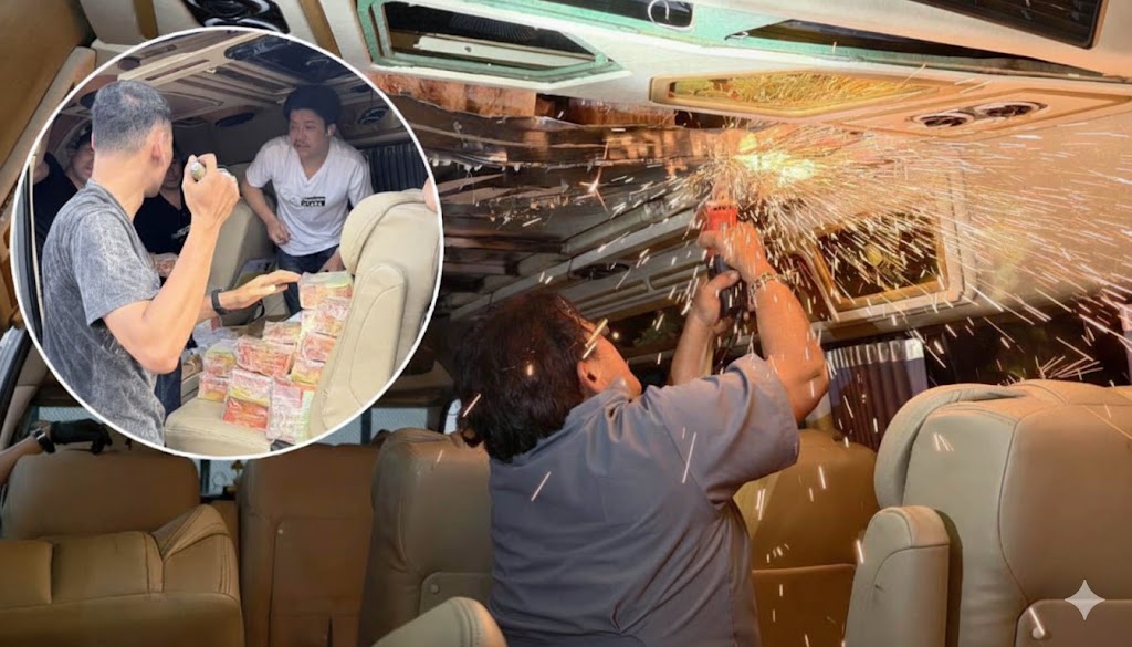 ซุกช่องลับหลังคารถตู้ รวบหัวจ่ายเครือข่ายค้ายาเสพติด พร้อม ยาไอซ์ 150 โล