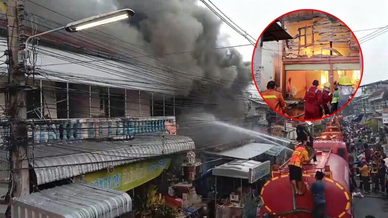 ไฟไหม้ตรอกลิเก นครสวรรค์ วอดกว่า 10 หลัง เจ้าหน้าที่คุมเพลิงนาน 3 ชม